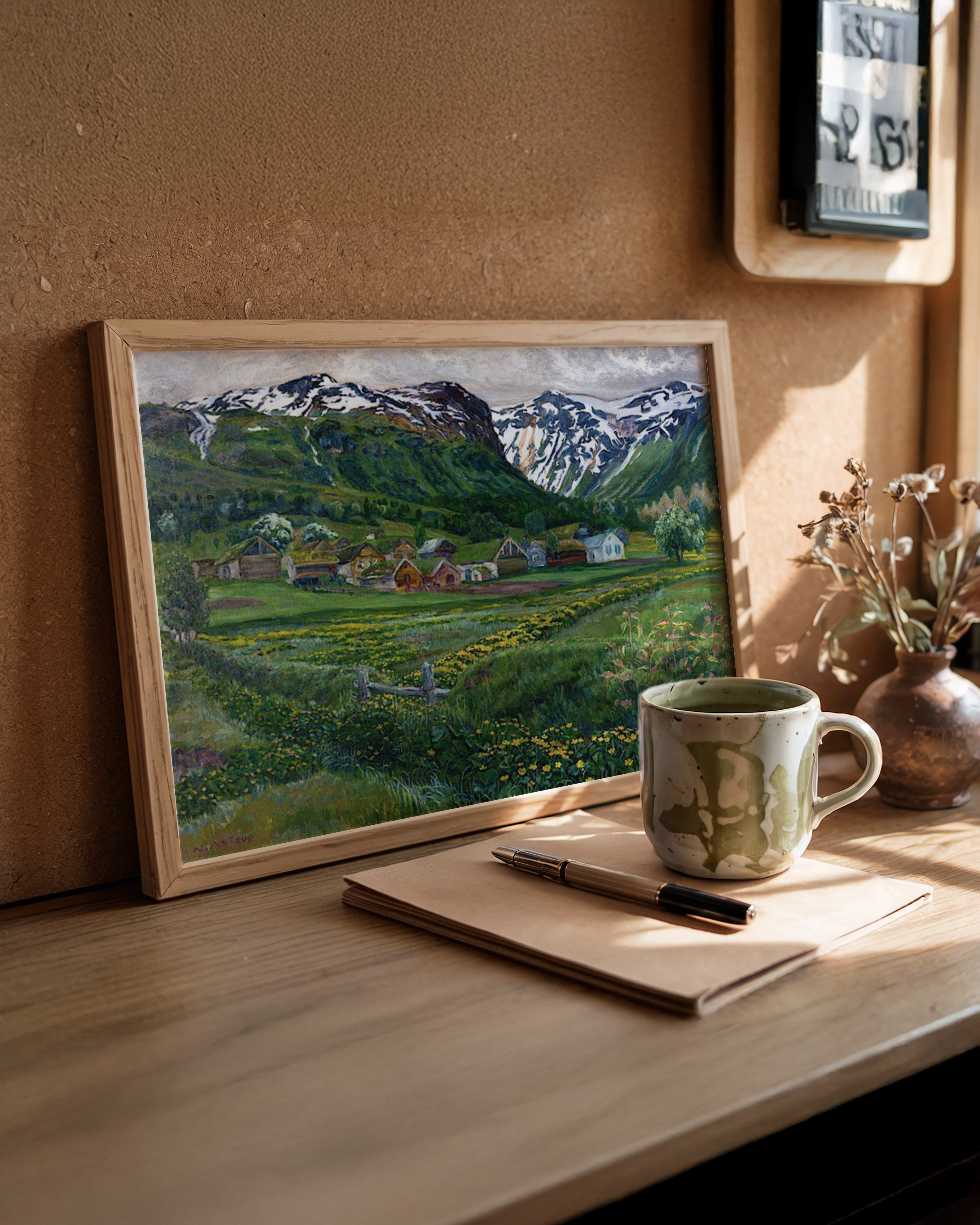 Nikolai Astrup - Juninatt og gammelt Jølster-tun