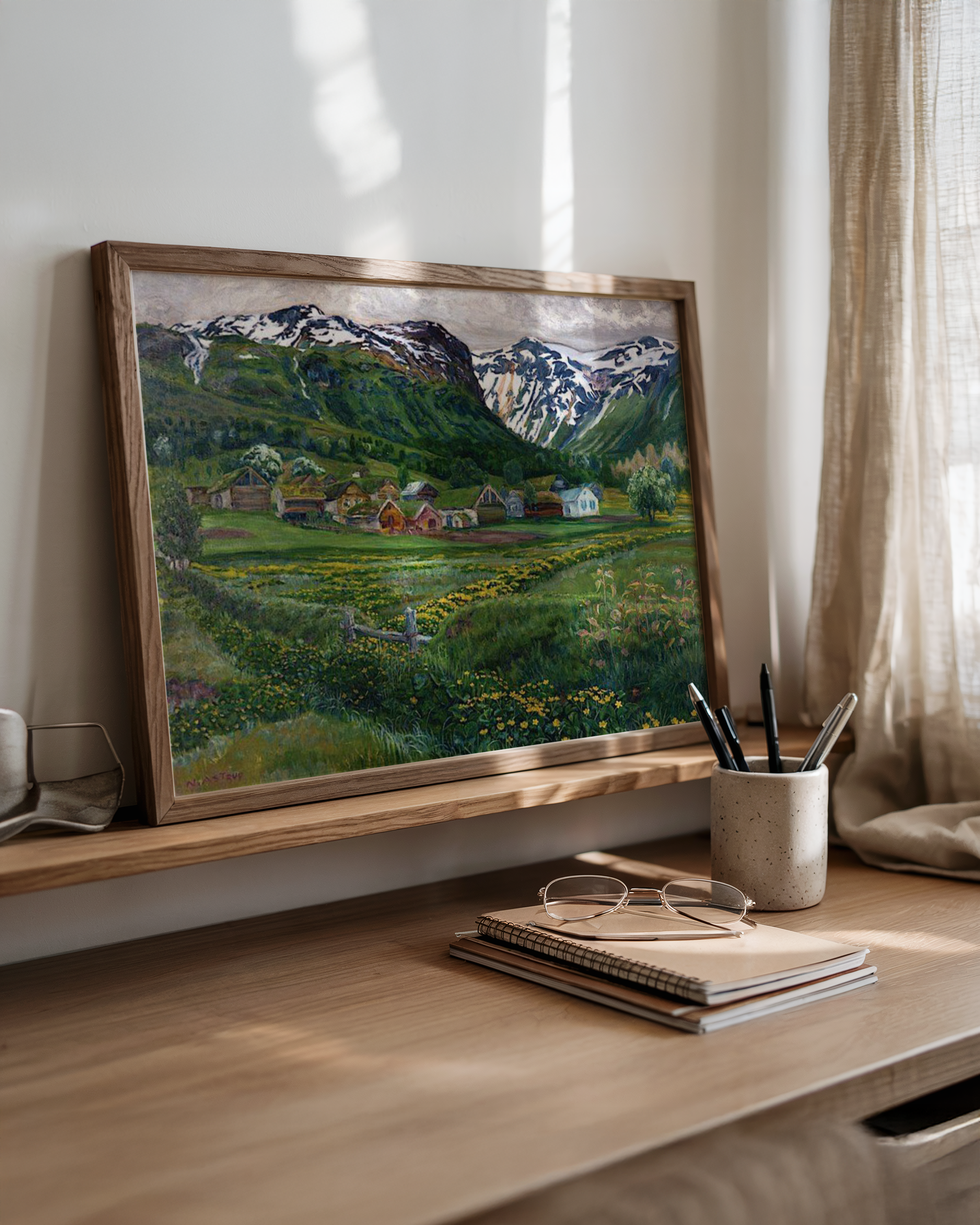 Nikolai Astrup - Juninatt og gammelt Jølster-tun