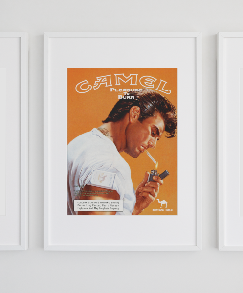 Vintage Camel Kunstsamling - Kunsttrykk A3+/A3 - Uten ramme
