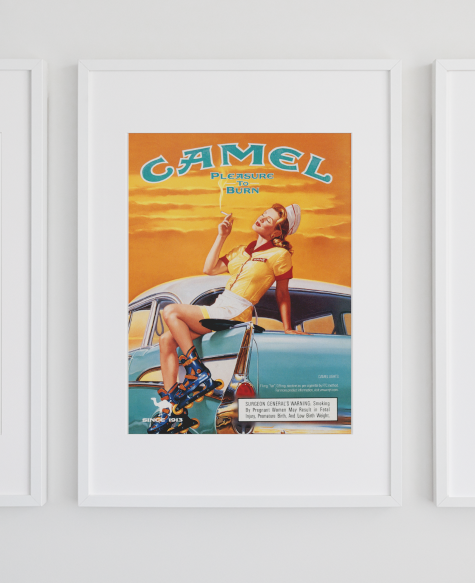Vintage Camel Kunstsamling - Kunsttrykk A3+/A3 - Uten ramme