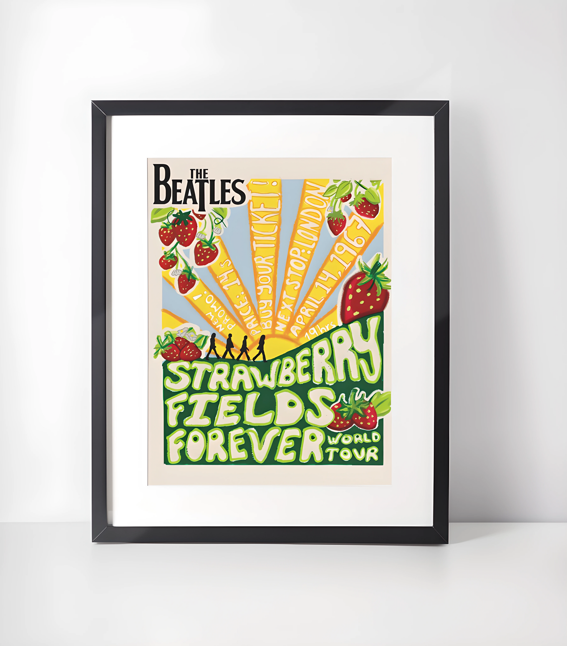 The Beatles Strawberry Fields Kunstsamling - Kunsttrykk A3+/A3 - Uten ramme #1