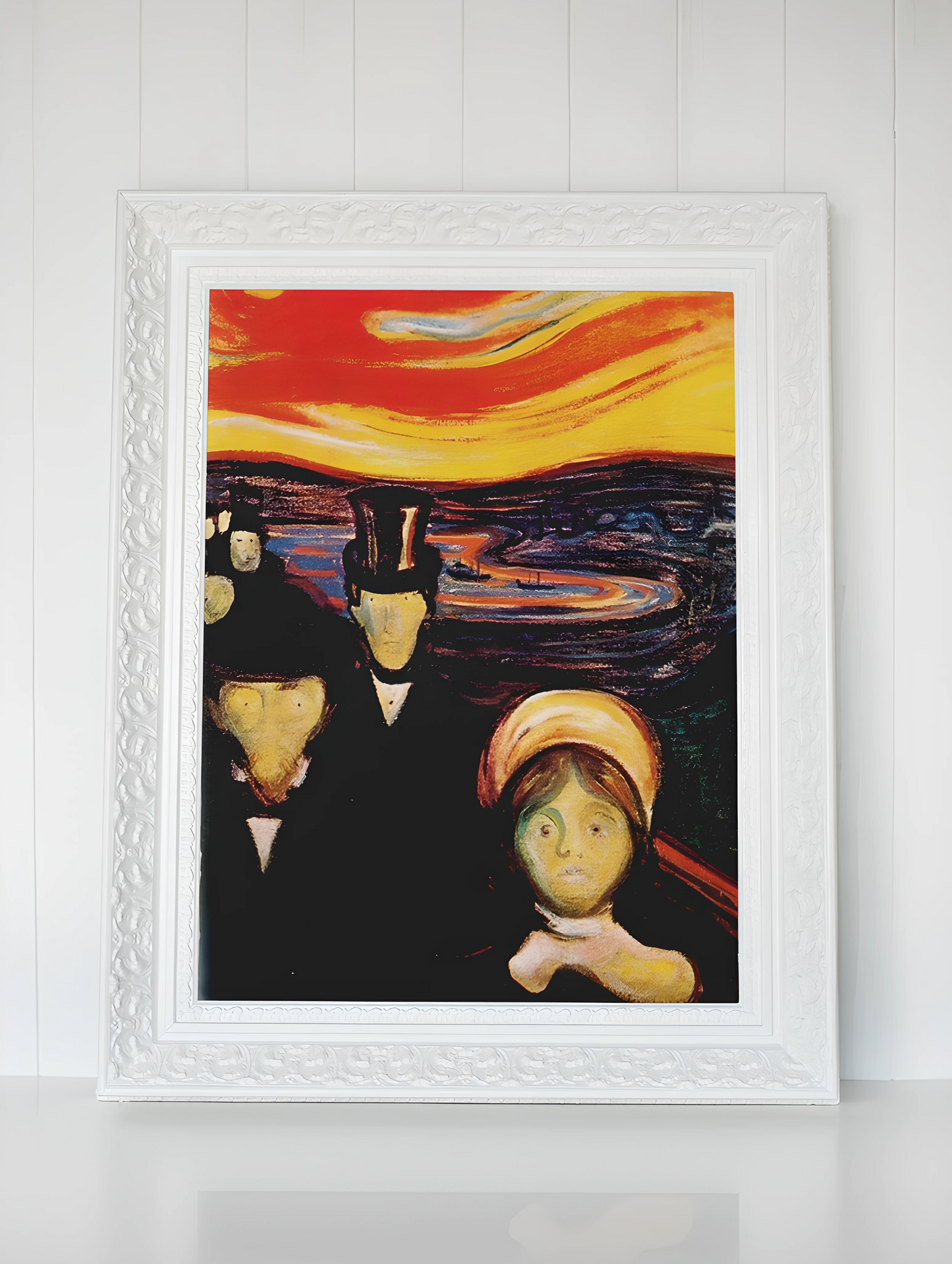 Edvard Munch Skrik, Angst & Fortvilelse Kunstsamling - Kunsttrykk A3+/A3 - Uten ramme #2 Angst (1894)