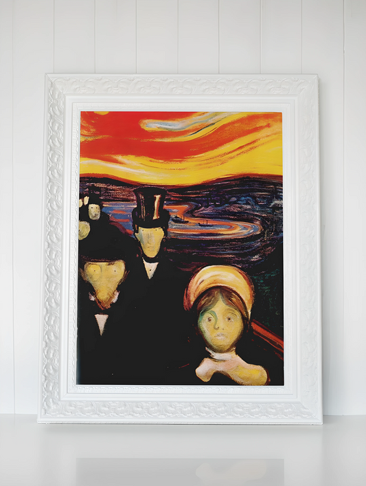 Edvard Munch Skrik, Angst & Fortvilelse Kunstsamling - Kunsttrykk A3+/A3 - Uten ramme #2 Angst (1894)