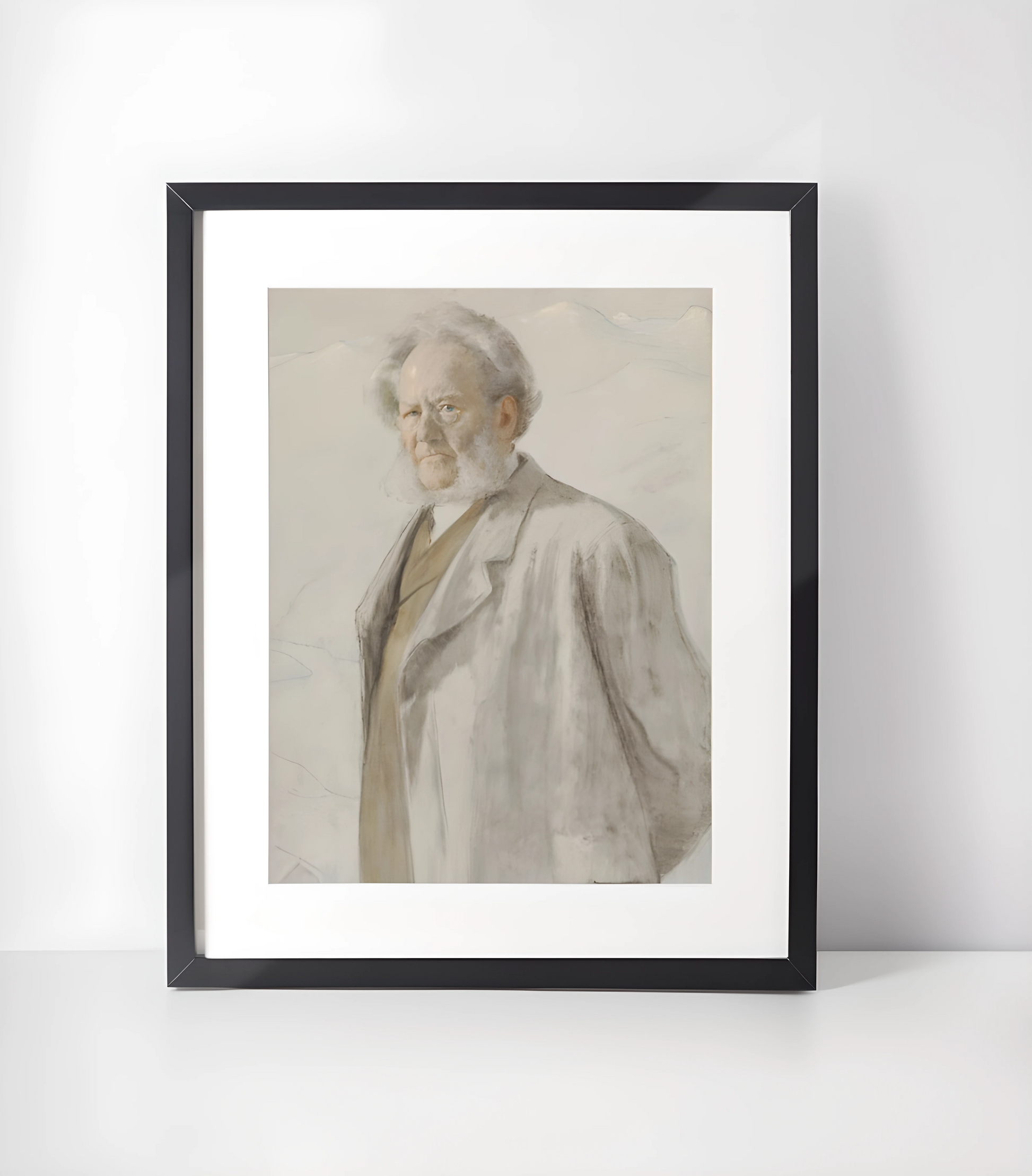 Henrik Ibsen Kunstsamling - Kunsttrykk A3+/A3 - Uten ramme #2 Portrett av Henrik Ibsen - Erik Werenskiold