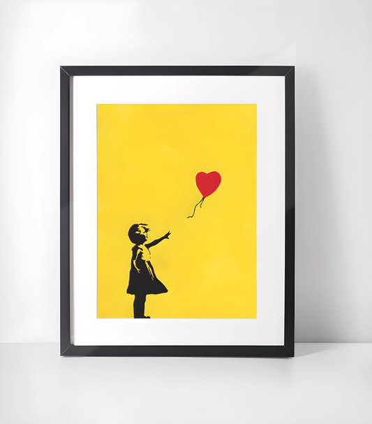 Banksy Gatekunst - Samling - Kunsttrykk A3+/A3 - Uten ramme #2 Jenta med Ballongen av Banksy