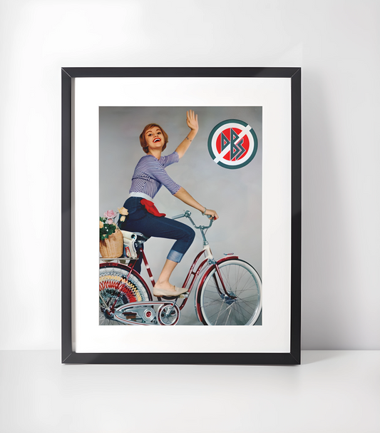 Stilig Retro Sykkel Kunstsamling - Kunsttrykk A3+/A3 - Uten ramme #6 Retro DBS Sykkel