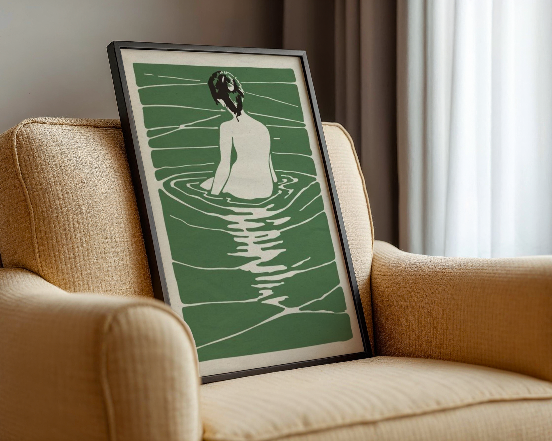 Japanese Woman In Water