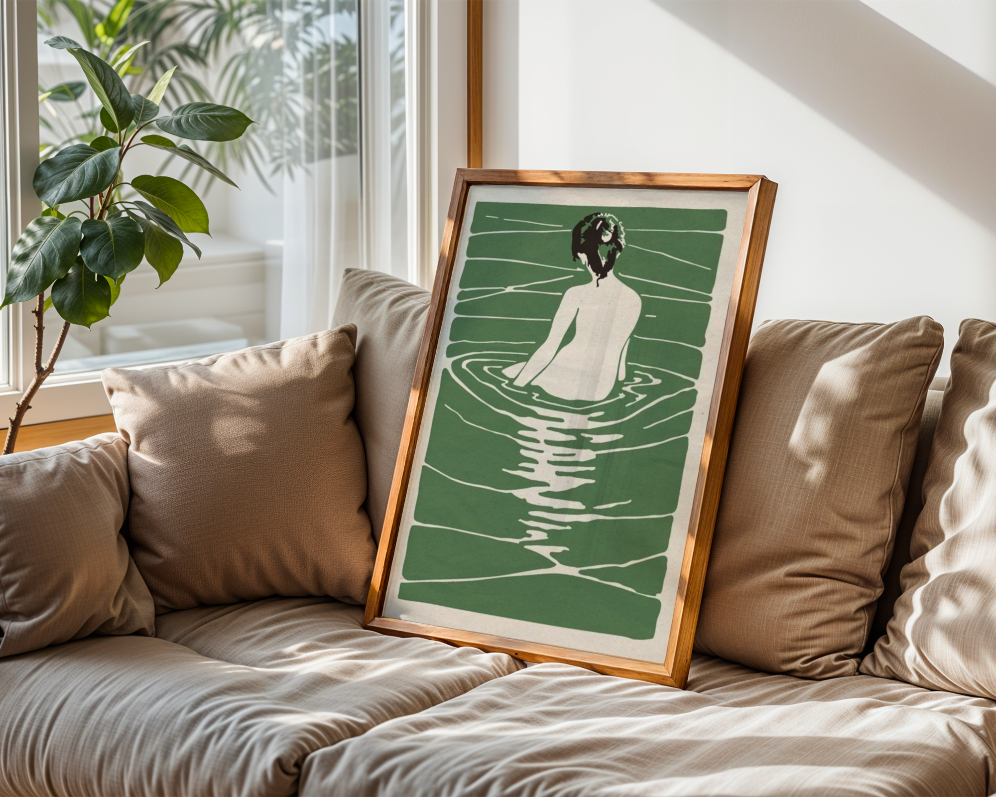 Japanese Woman In Water