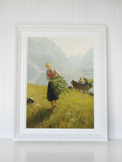 Hans Dahl (1849-1937) Kunstsamling - Kunsttrykk A3+/A3 - Uten ramme #8 En sommerdag