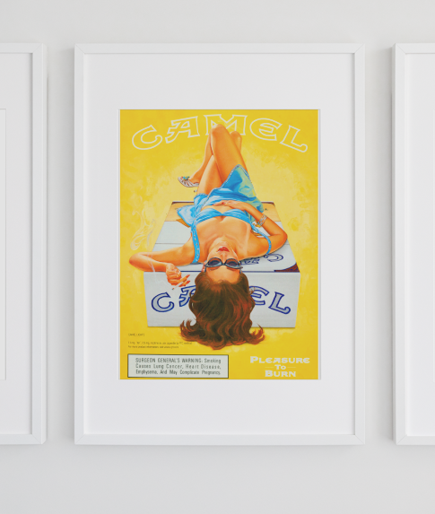 Vintage Camel Kunstsamling - Kunsttrykk A3+/A3 - Uten ramme
