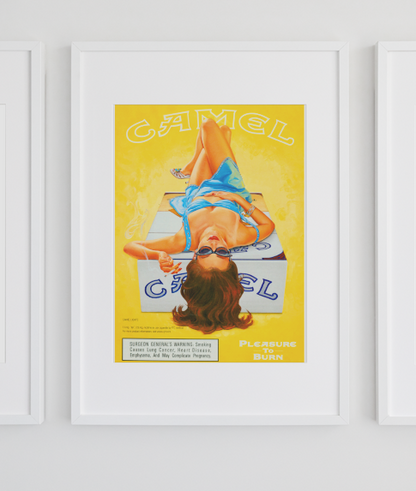 Vintage Camel Kunstsamling - Kunsttrykk A3+/A3 - Uten ramme