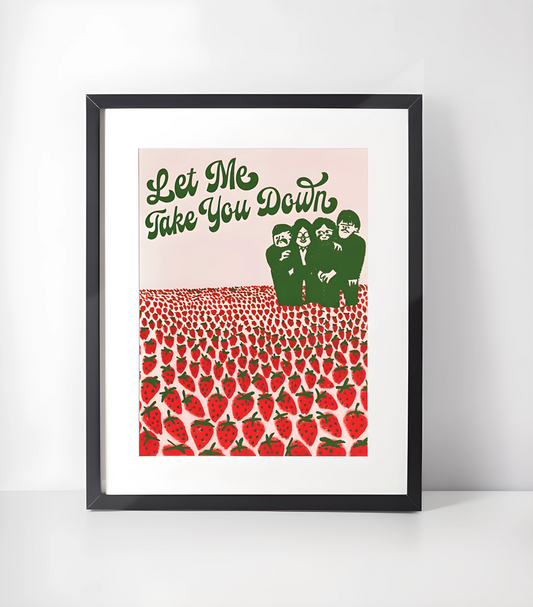 Leonard Cohen - Limited Edition Kunst- Blanding Musikk - Kunsttrykk A3+/A3 - Uten ramme #12 Beatles Strawberry Fields Forever