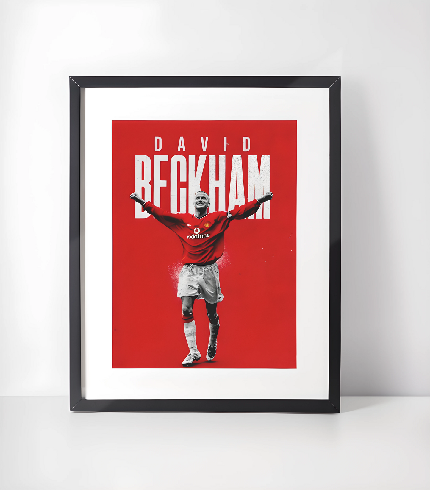 Manchester United Fotballkunst - Samling - Kunsttrykk A3+/A3 - Uten ramme #12 David Beckham