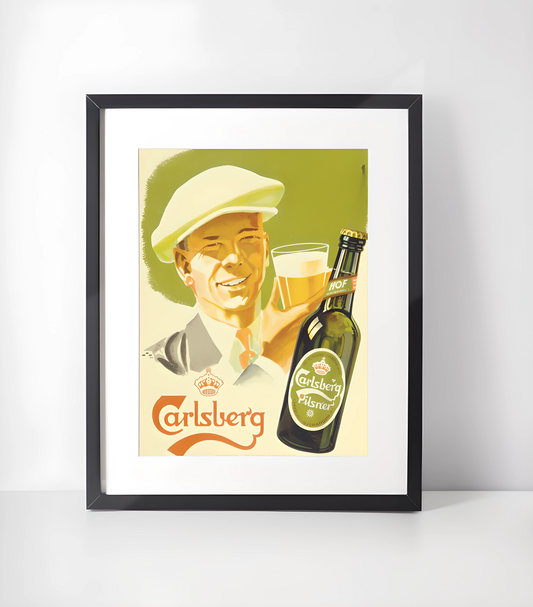 Kunst til Bar - Kunstsamling - Kunsttrykk A3+/A3 - Uten ramme #5 Vintage Carlsberg