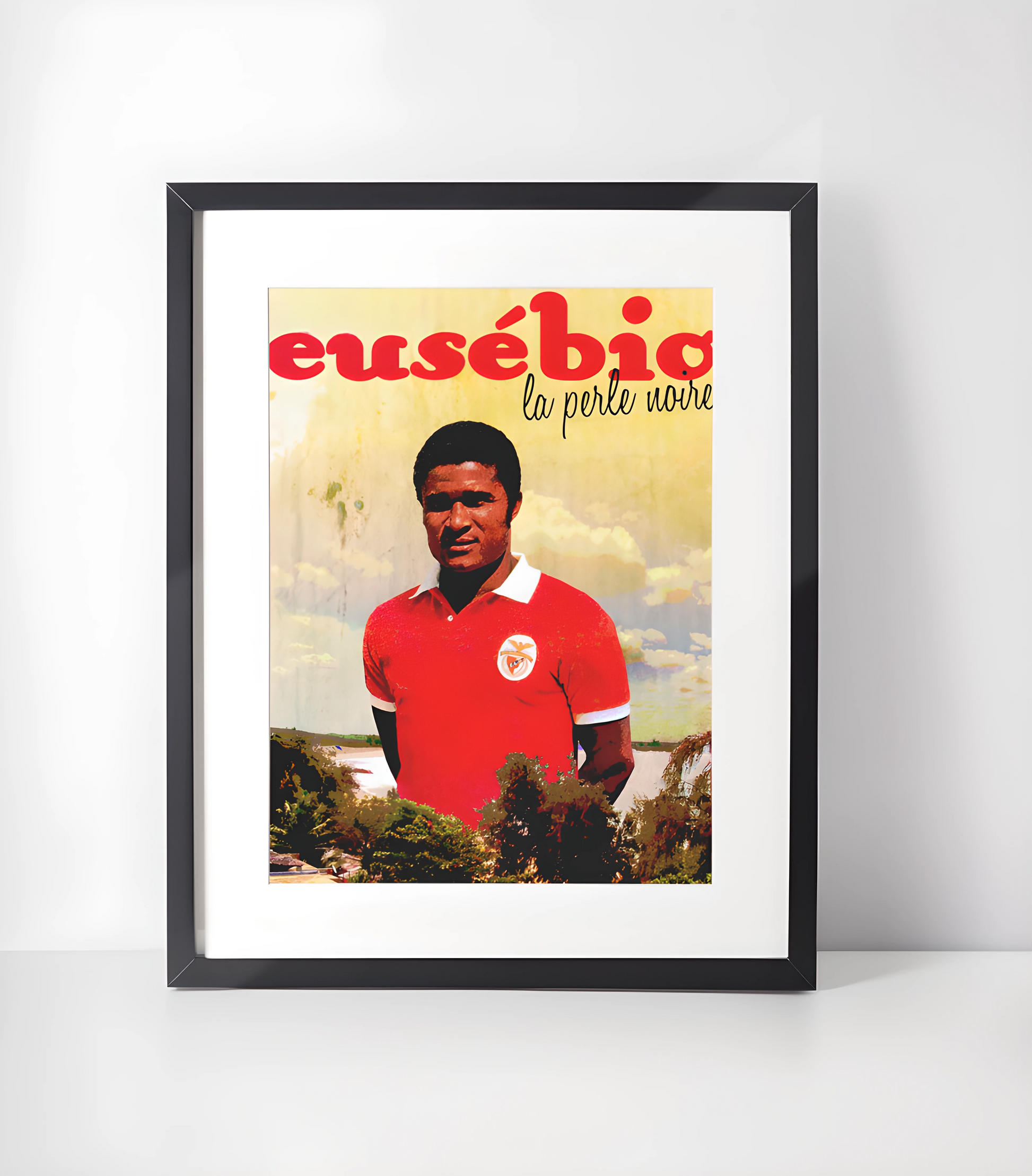 Kenny Dalglish - Fotball Ikoner Kunstsamling - Kunsttrykk A3+/A3 - Uten ramme #5 Eusebio Benfica