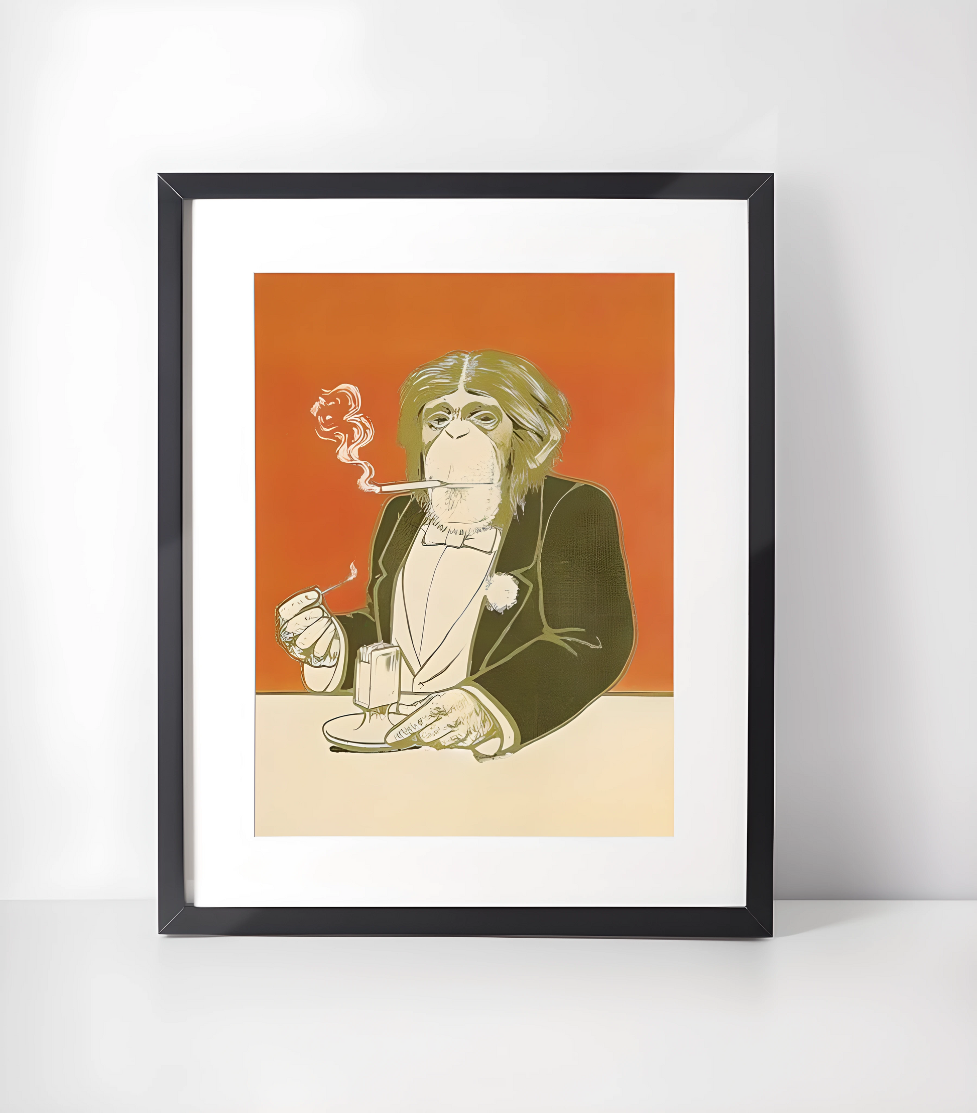 Cigar & Røyk Kunstsamling - Kunsttrykk A3+/A3 - Uten ramme