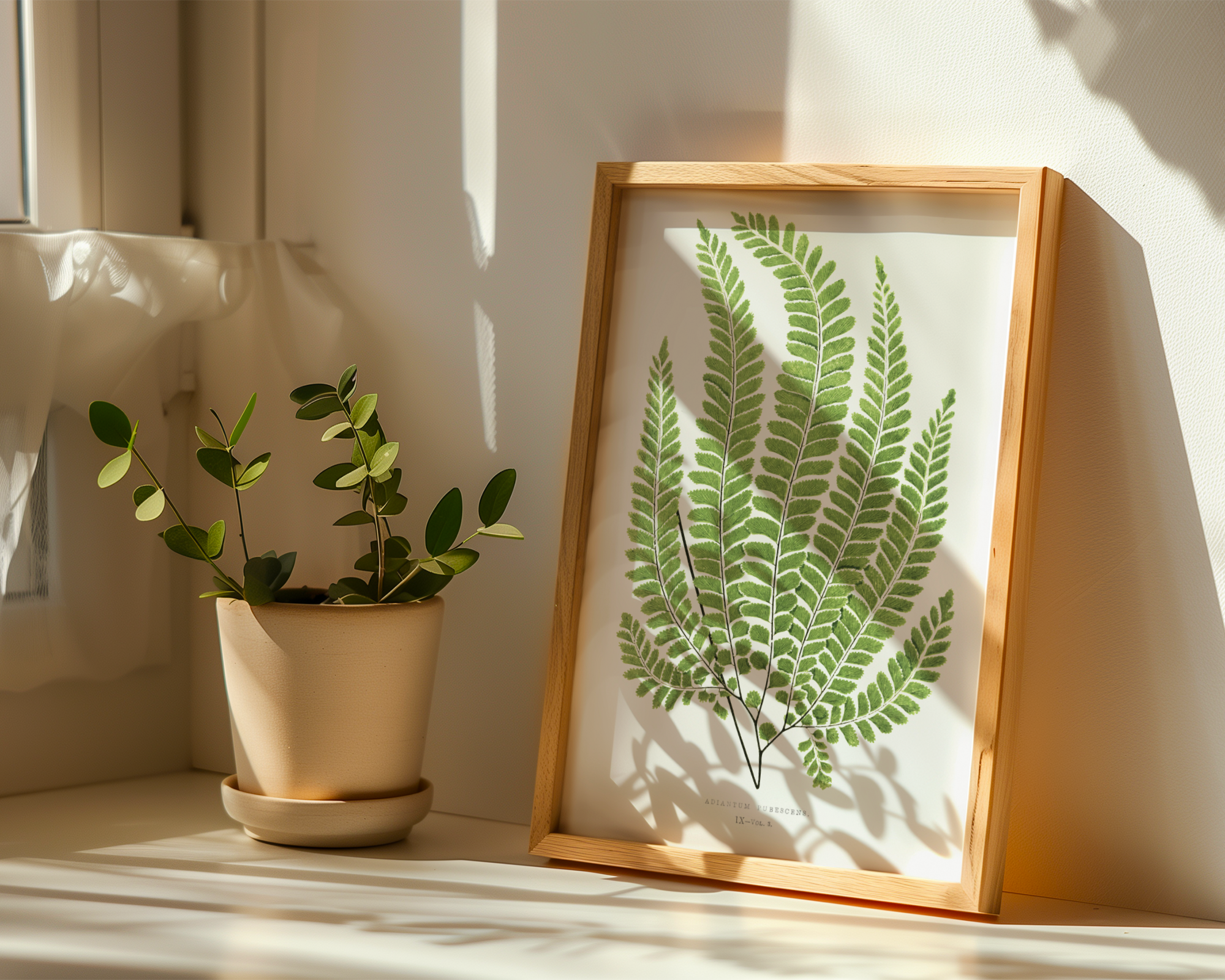Stupell Industries Cottage Ferns Study