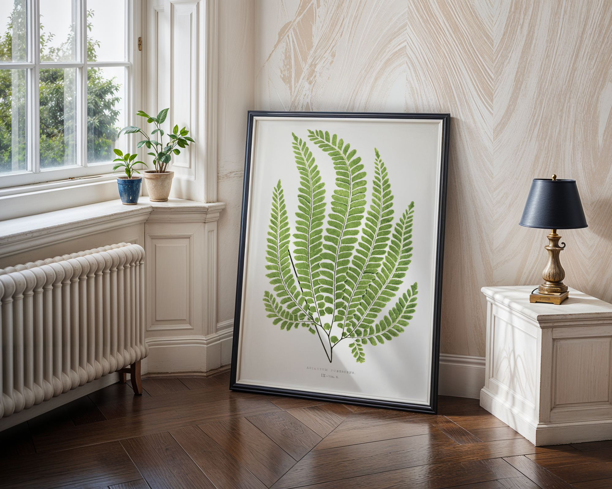 Stupell Industries Cottage Ferns Study