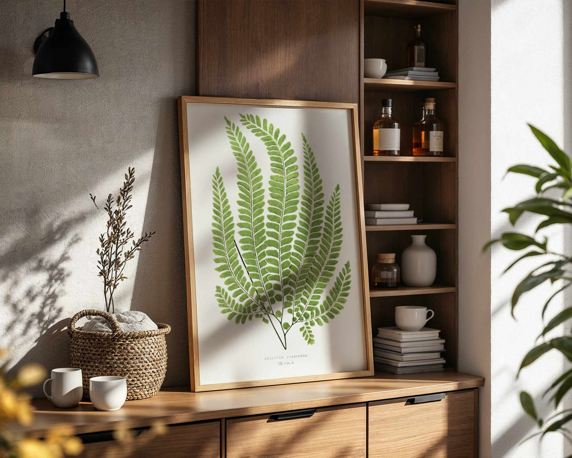 Stupell Industries Cottage Ferns Study