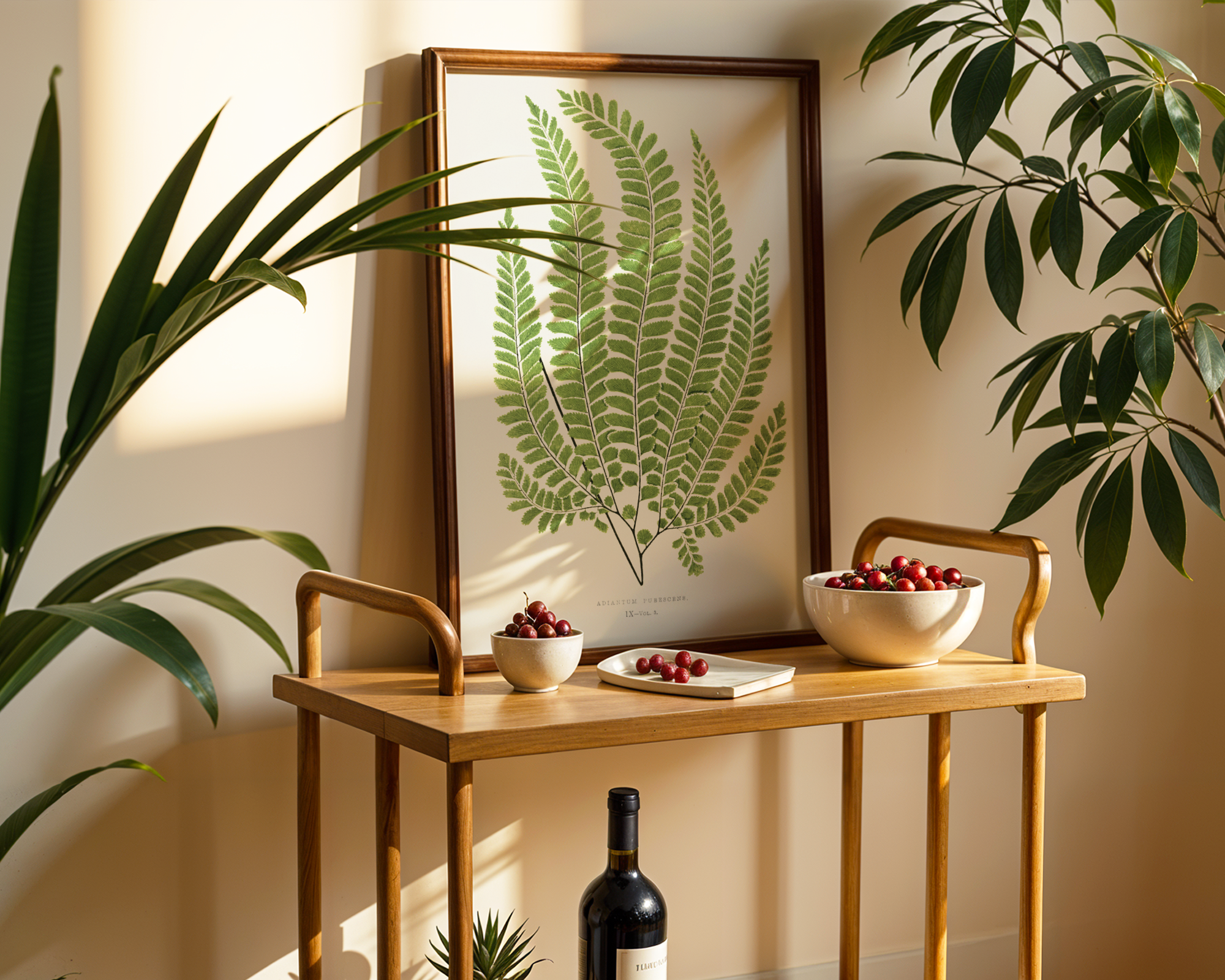Stupell Industries Cottage Ferns Study