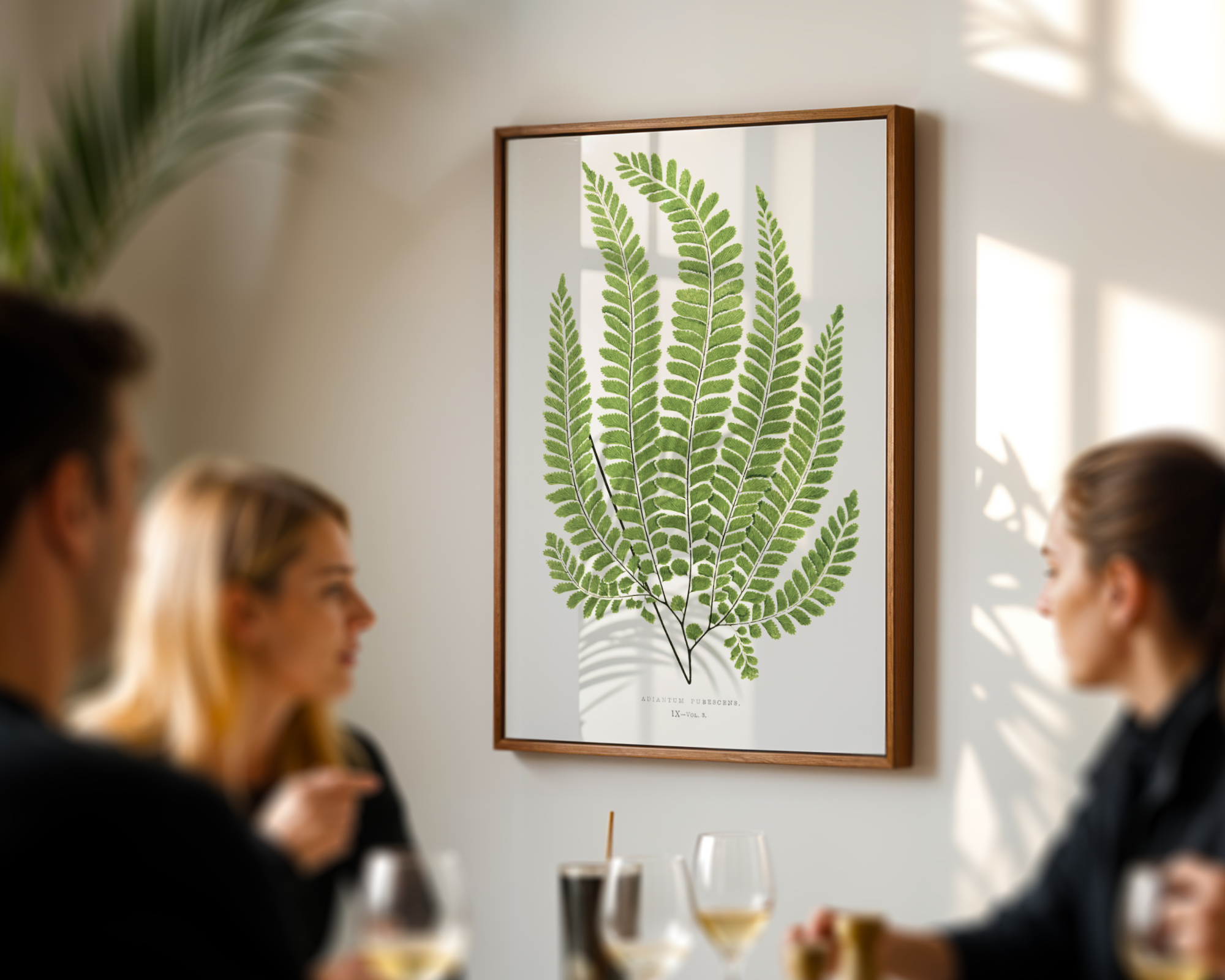 Stupell Industries Cottage Ferns Study