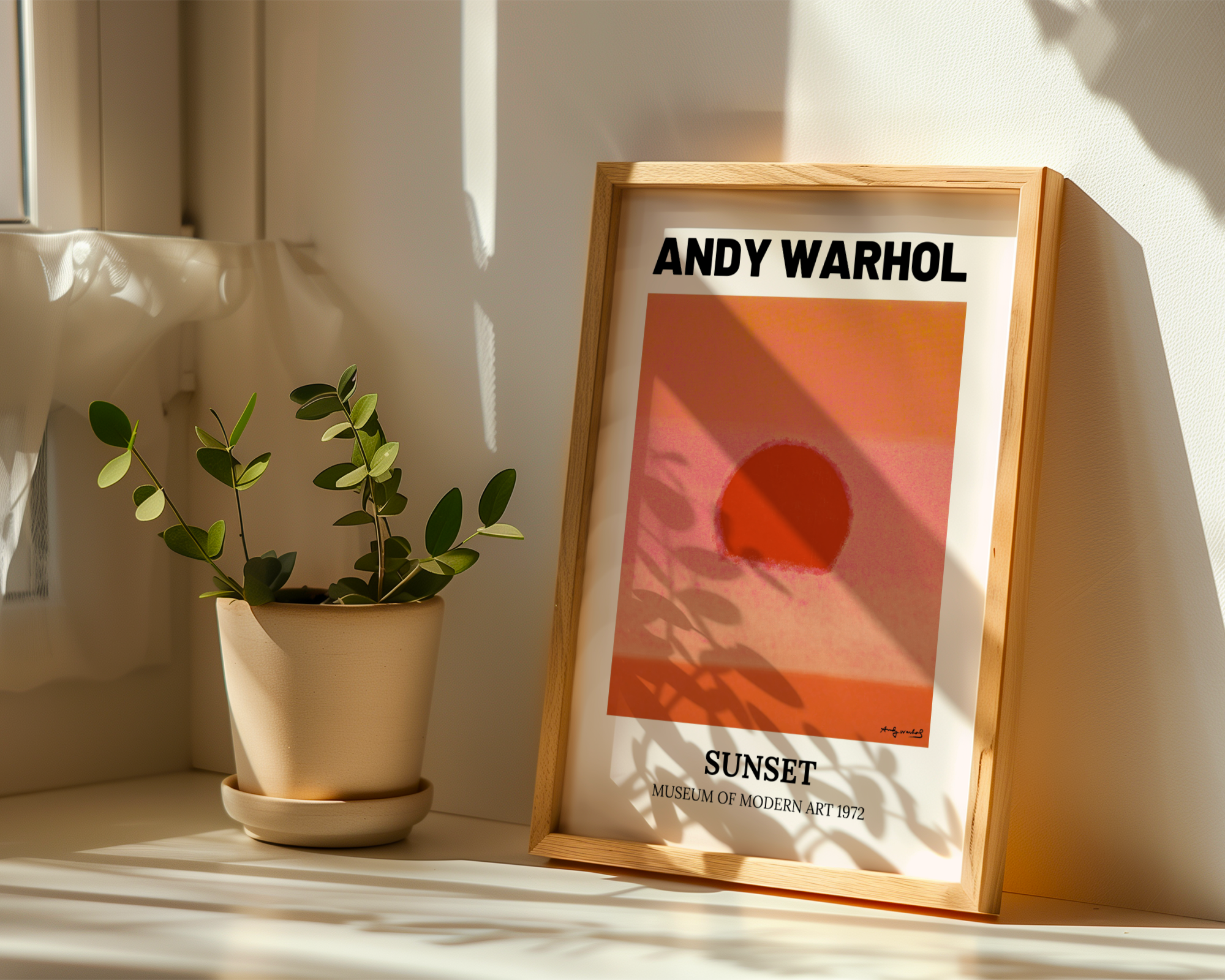 Andy Warhol - Sunset (1972) - MoMa Exhibition
