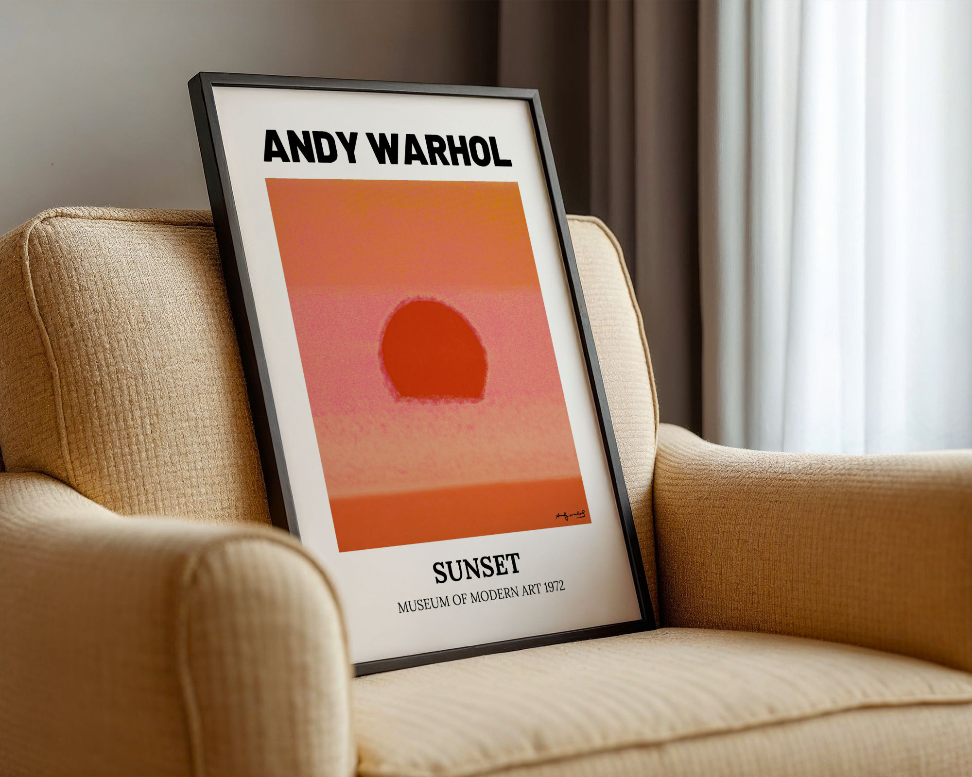 Andy Warhol - Sunset (1972) - MoMa Exhibition
