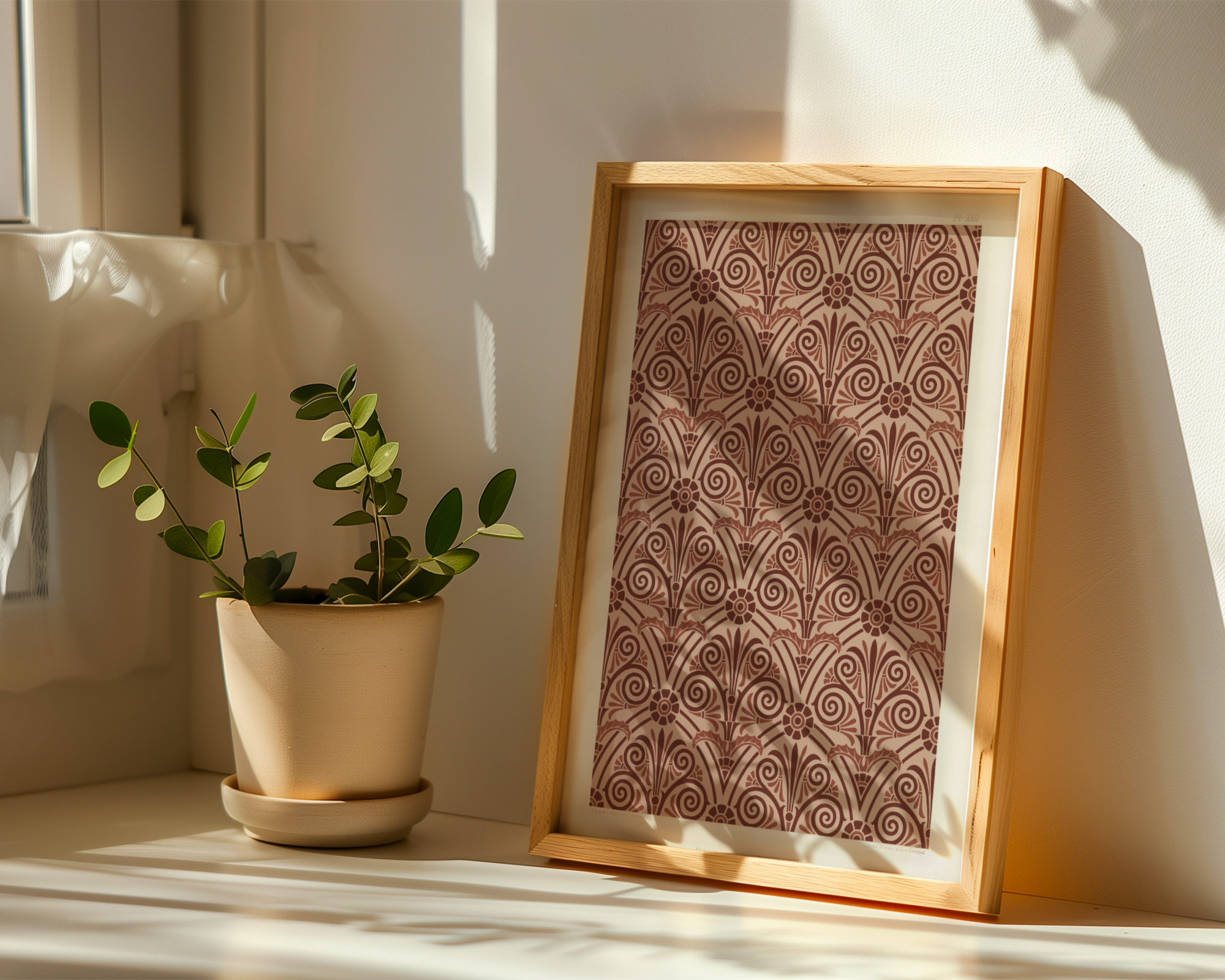 G.A. Audsley & M.A. Audsley - Antique Greek botanical pattern (1892)