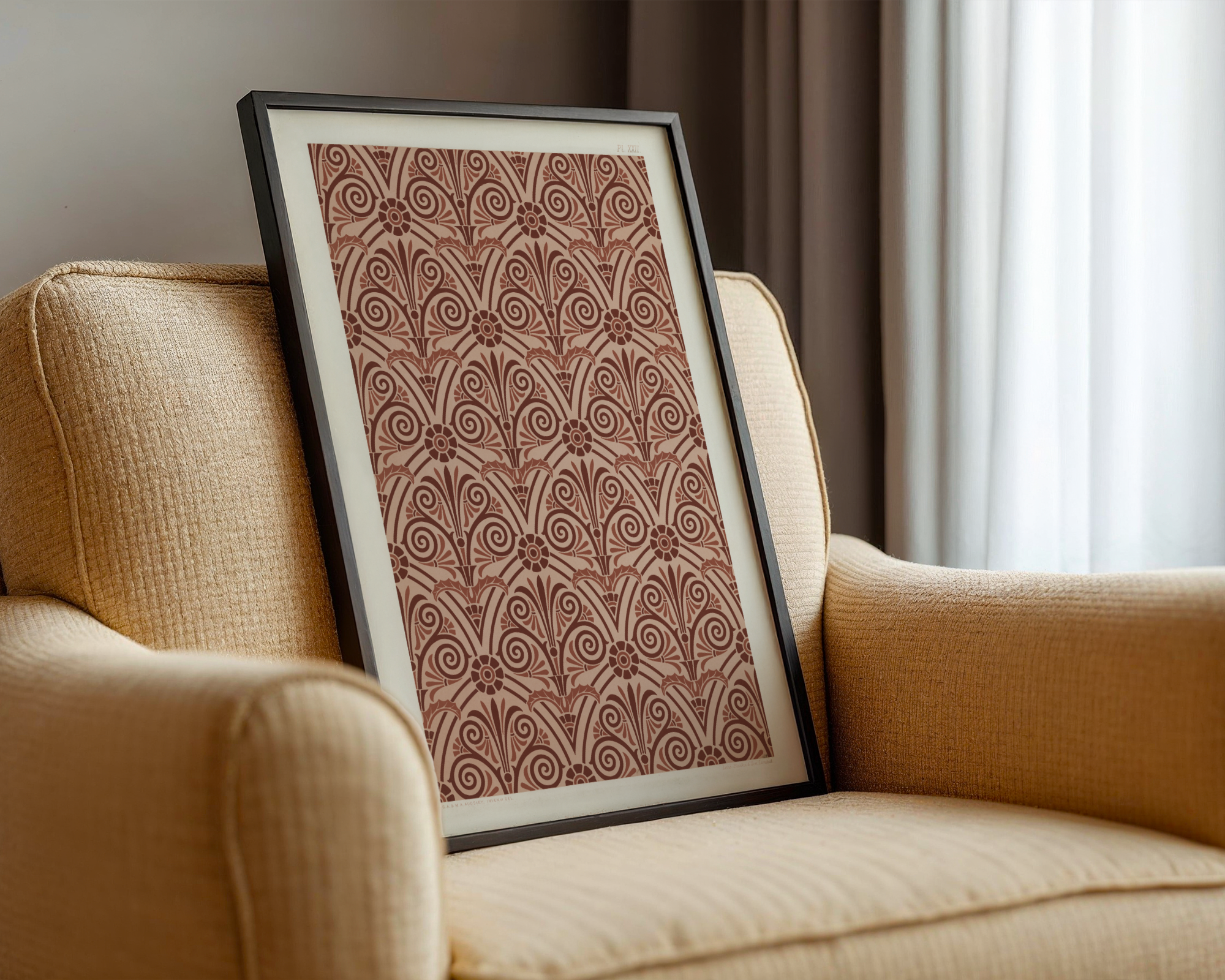 G.A. Audsley & M.A. Audsley - Antique Greek botanical pattern (1892)