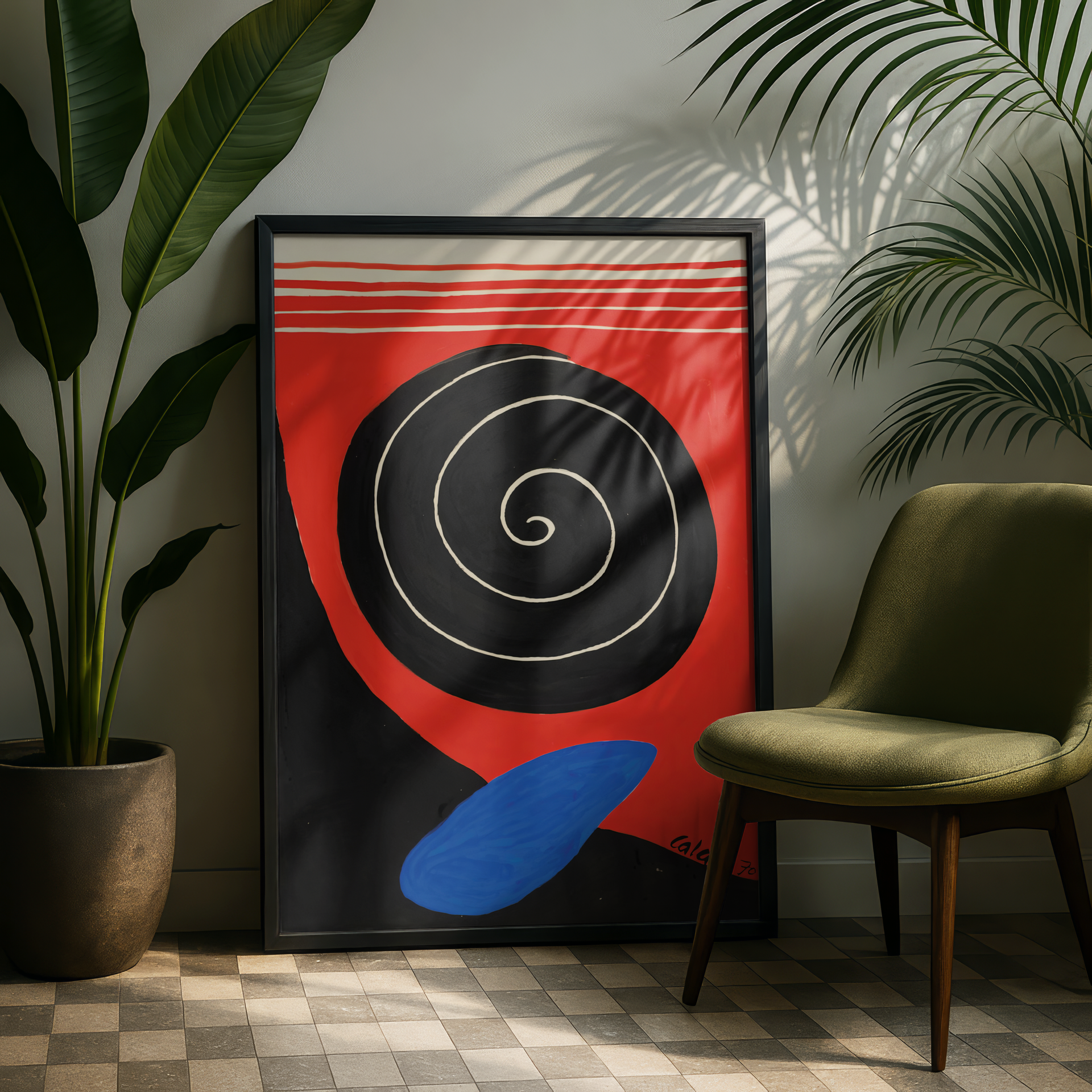 Alexander Calder - Big Boulder, Filled Spiral