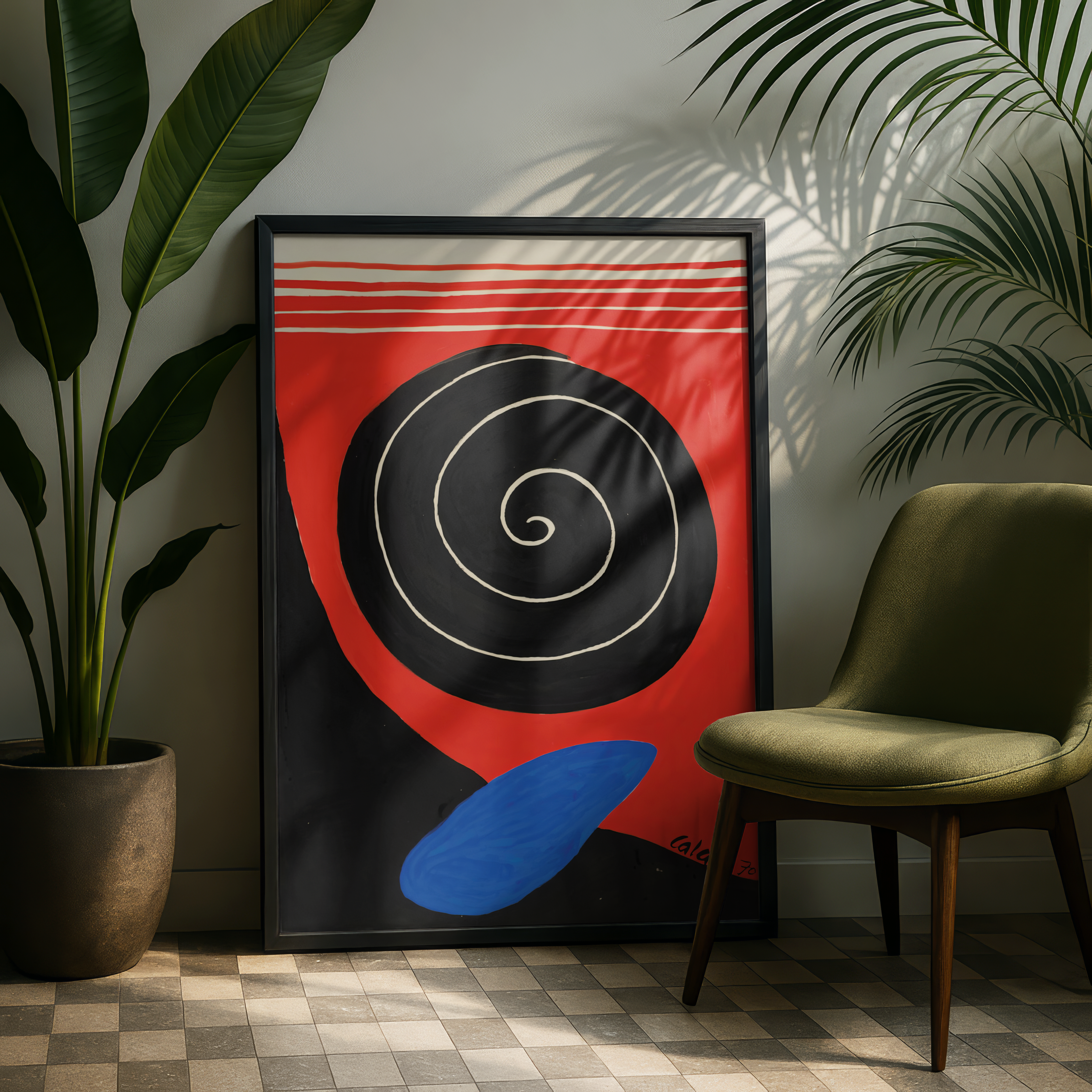 Alexander Calder - Big Boulder, Filled Spiral