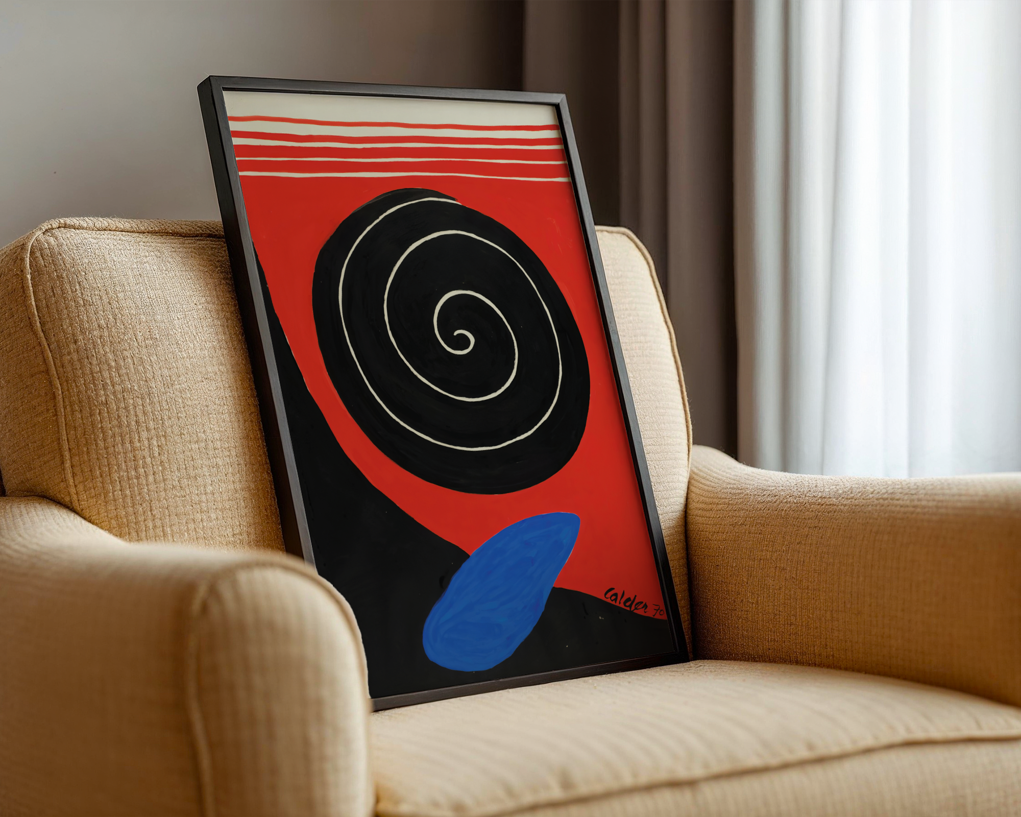 Alexander Calder - Big Boulder, Filled Spiral
