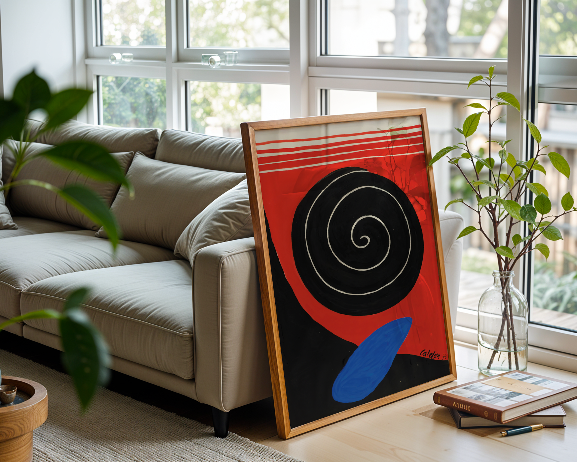 Alexander Calder - Big Boulder, Filled Spiral