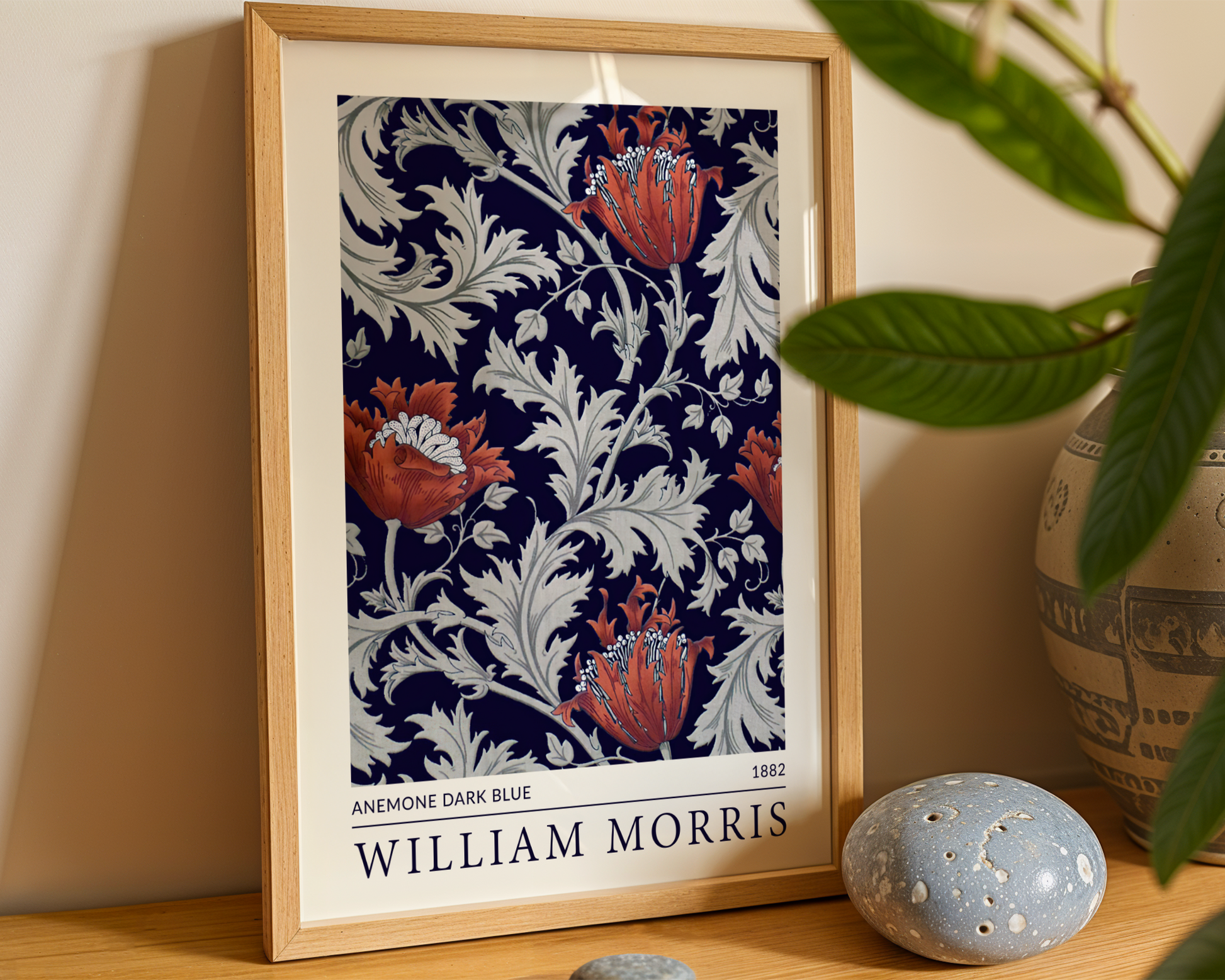 William Morris - Anemone Dark Blue