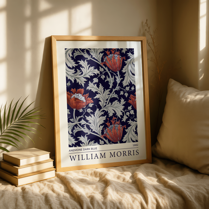 William Morris - Anemone Dark Blue