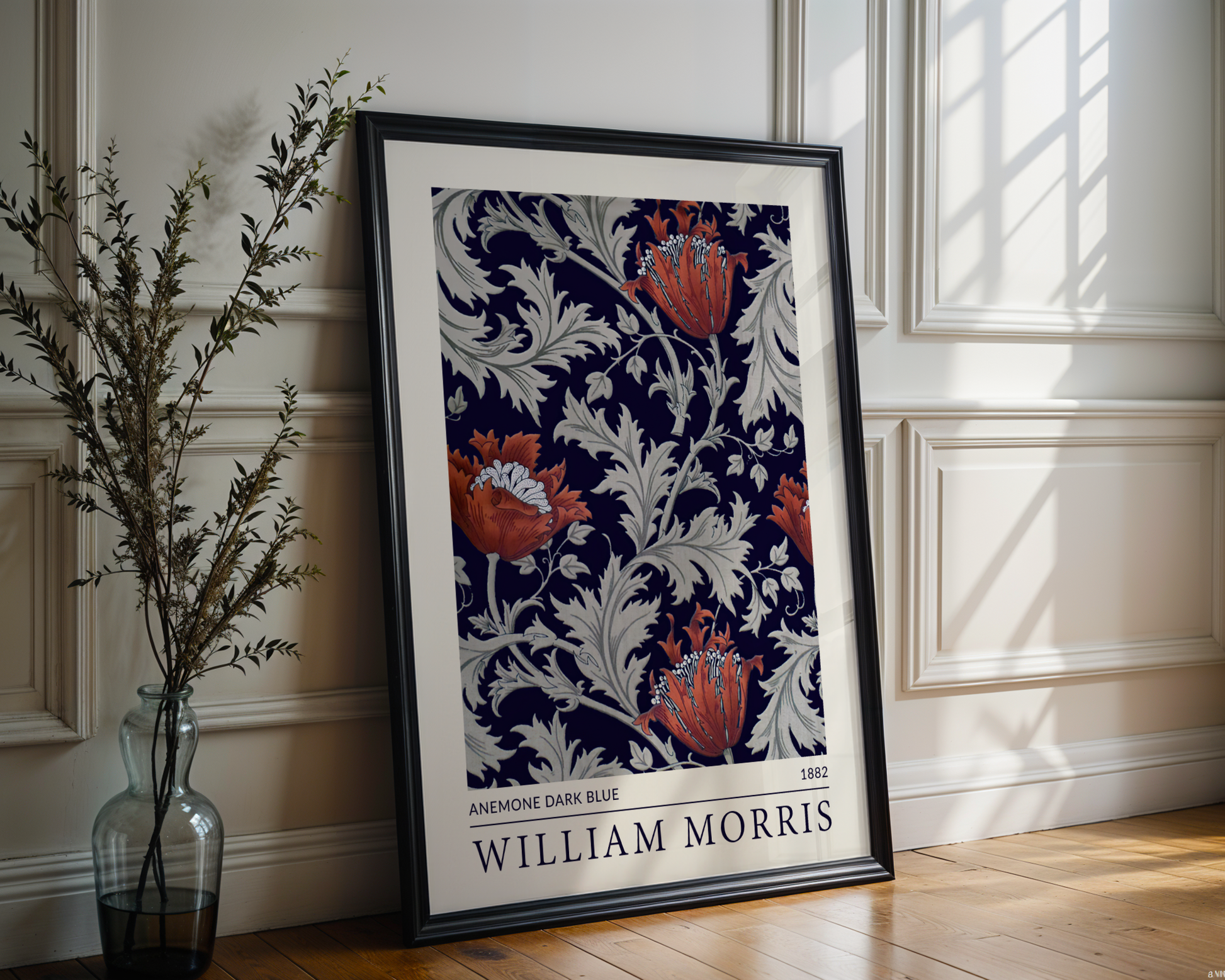 William Morris - Anemone Dark Blue