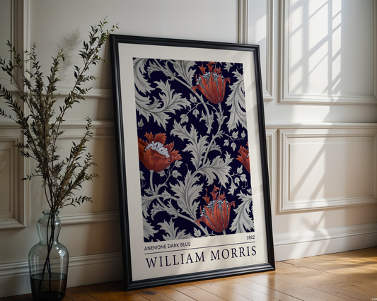 William Morris - Anemone Dark Blue