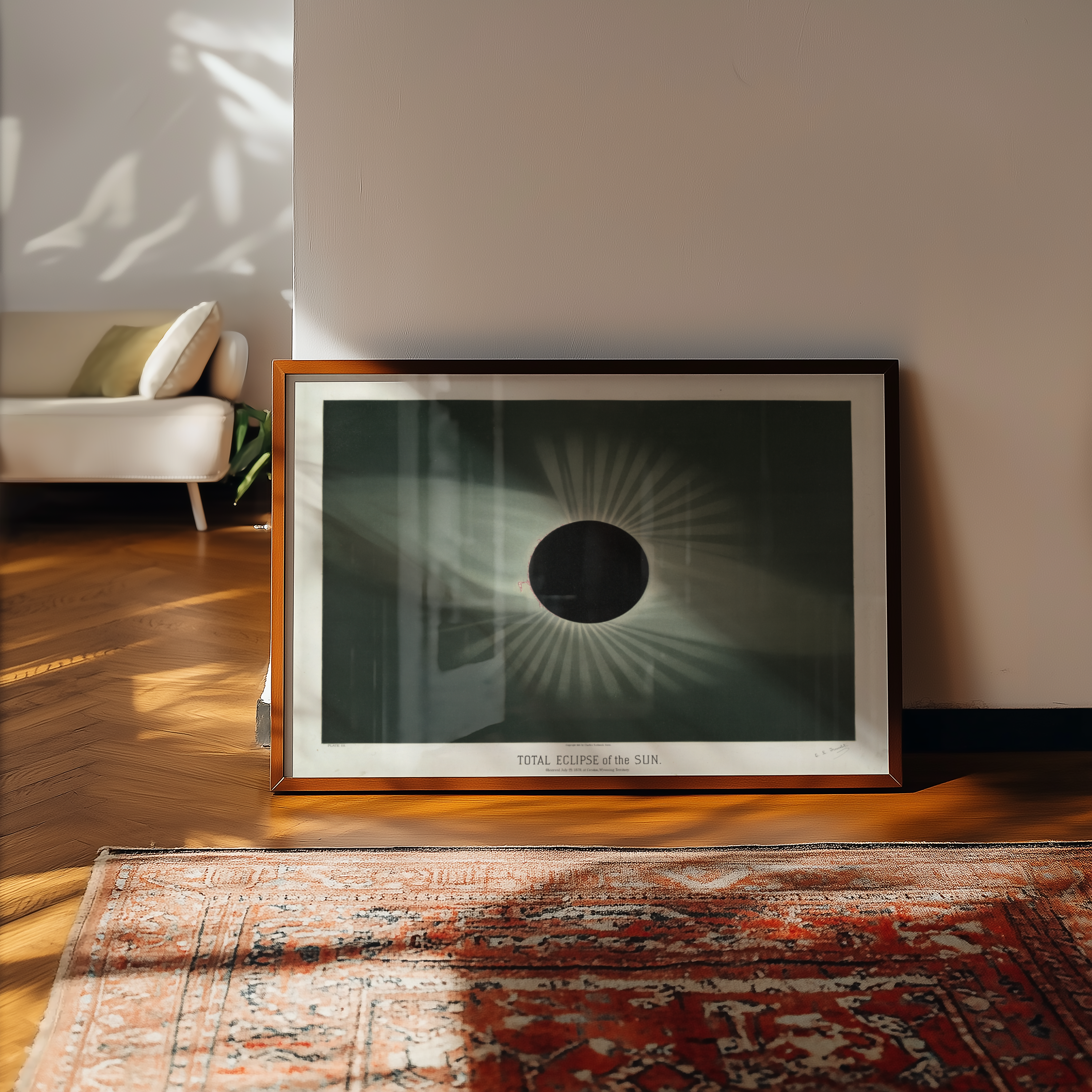 Étienne Léopold Trouvelot - Total Solar Eclipse (1878)