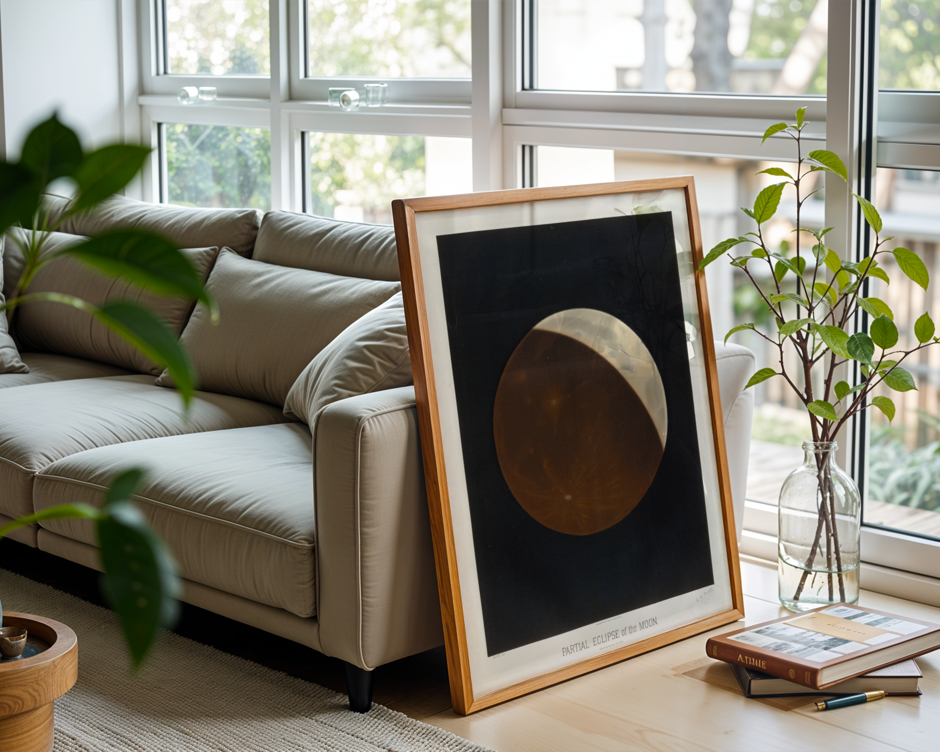Étienne Léopold Trouvelot - Partial Eclipse of the Moon