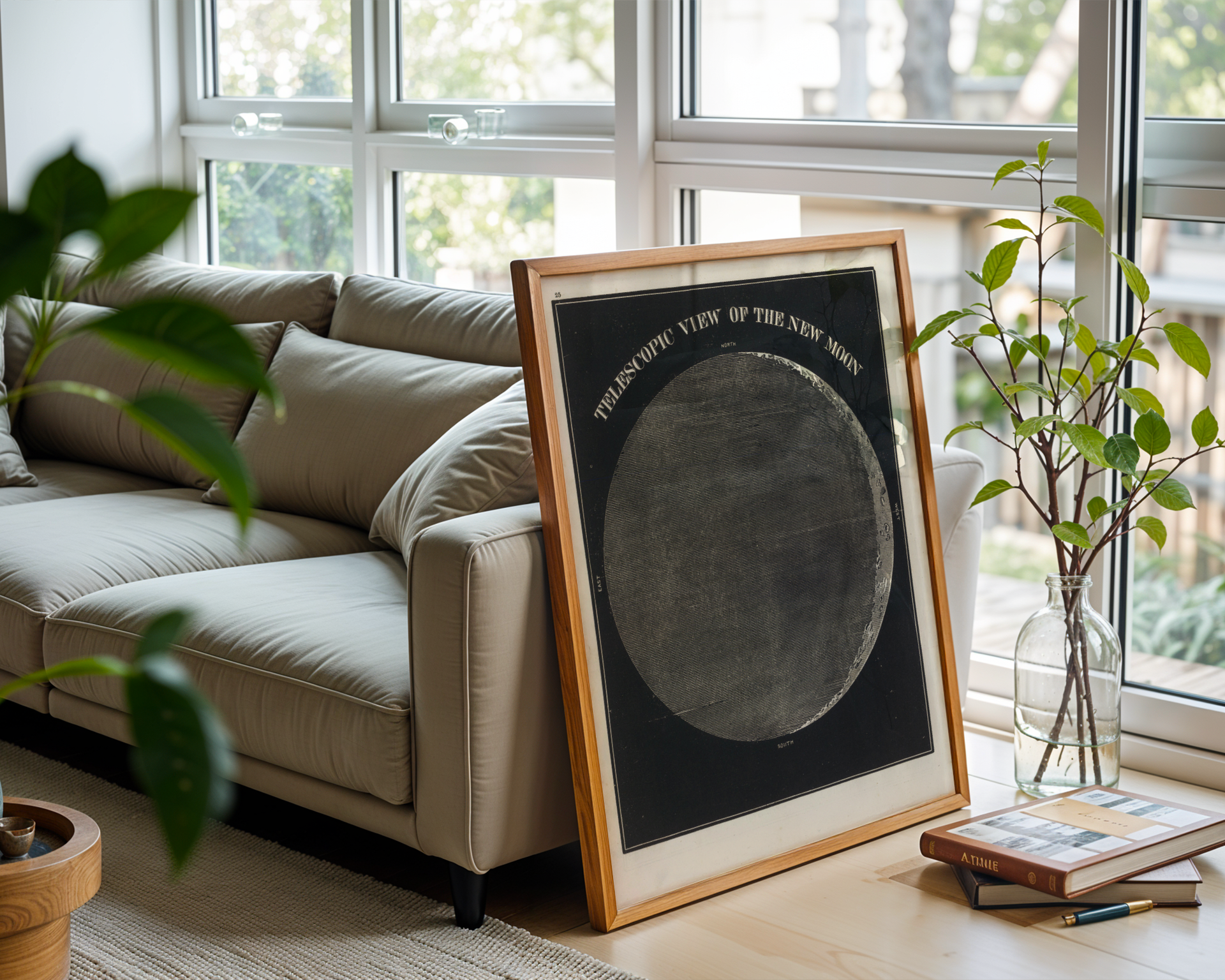 Telescopic View of the New Moon