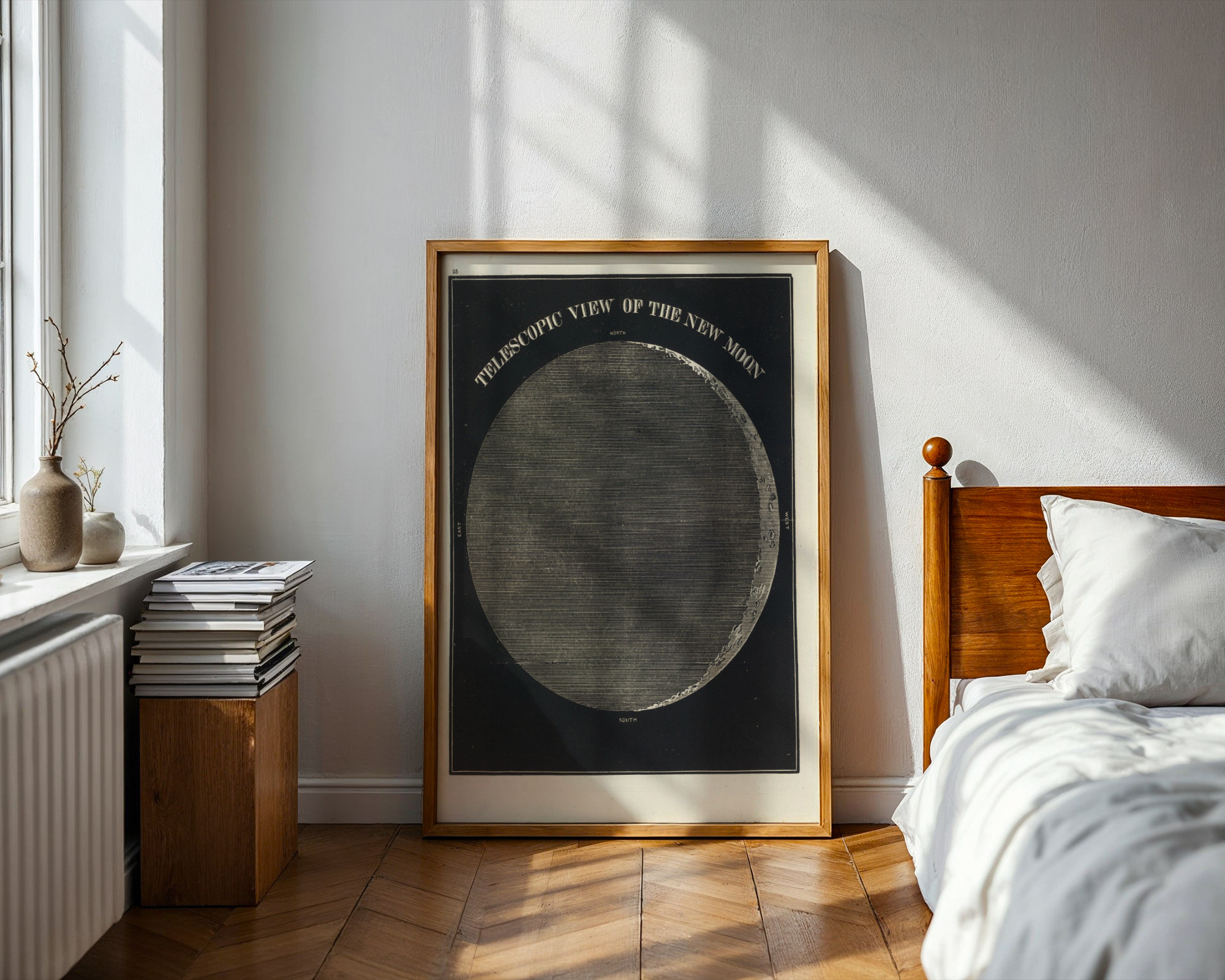 Telescopic View of the New Moon