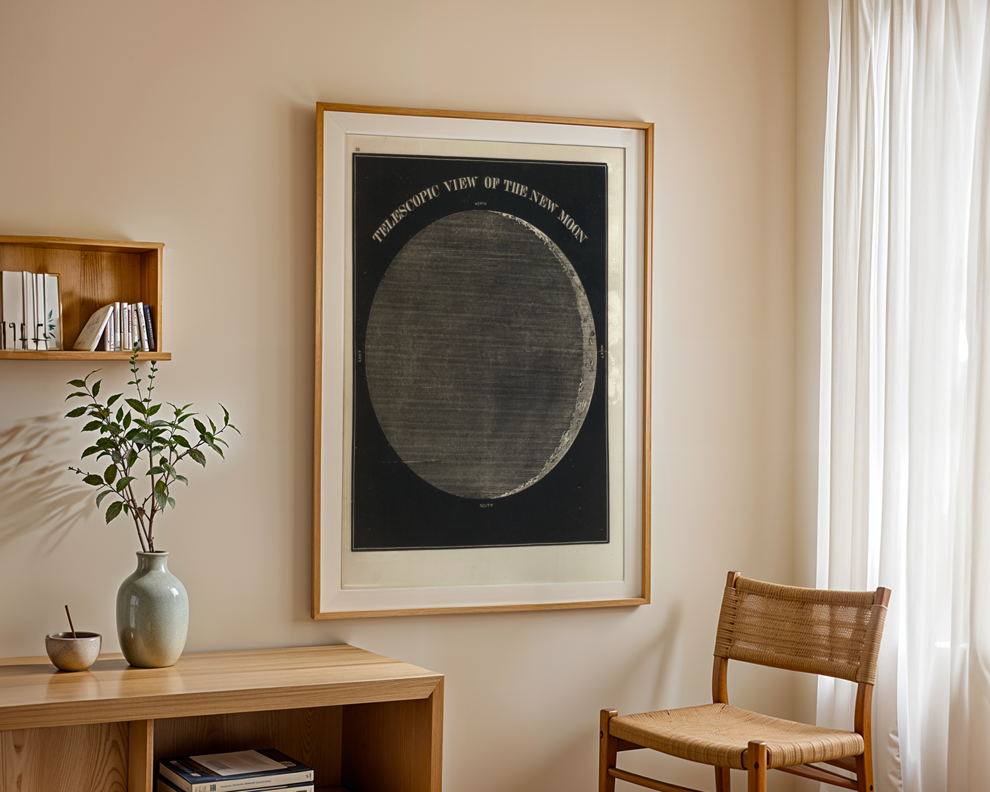 Telescopic View of the New Moon