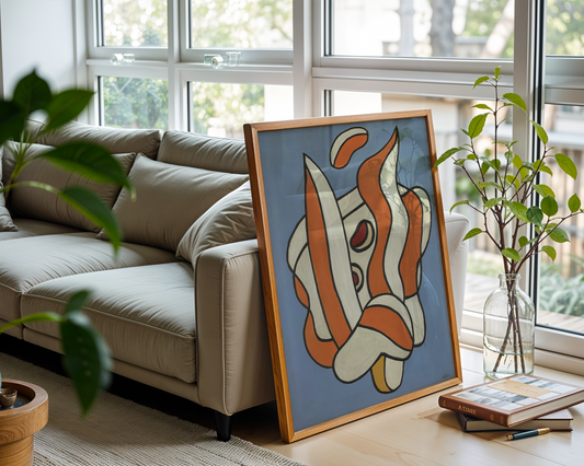 Fernand Léger - Composition sur fond bleu