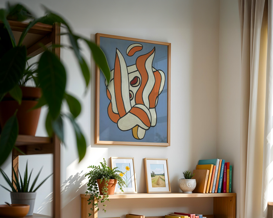 Fernand Léger - Composition sur fond bleu