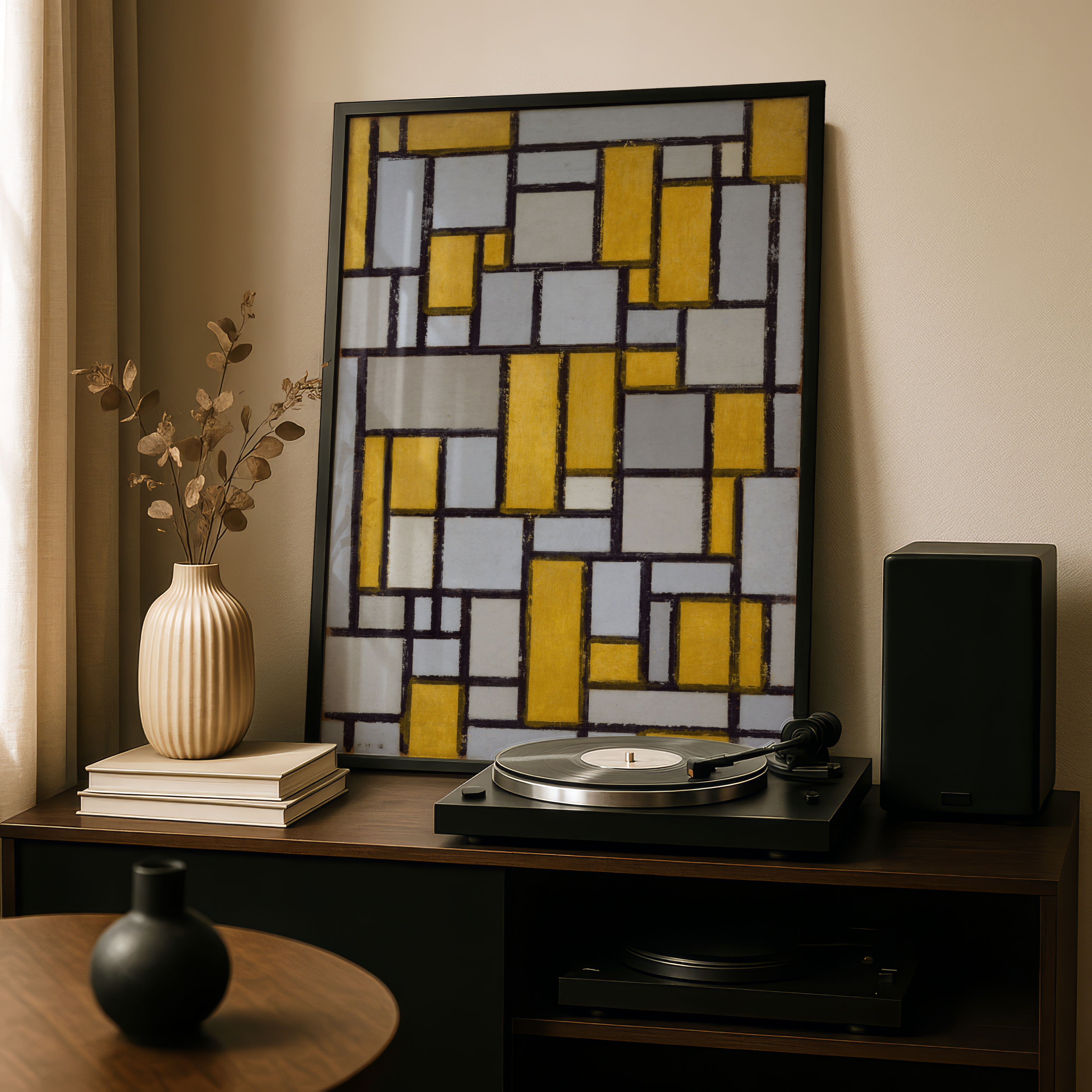 Piet Mondrian - Composition with Grid 1