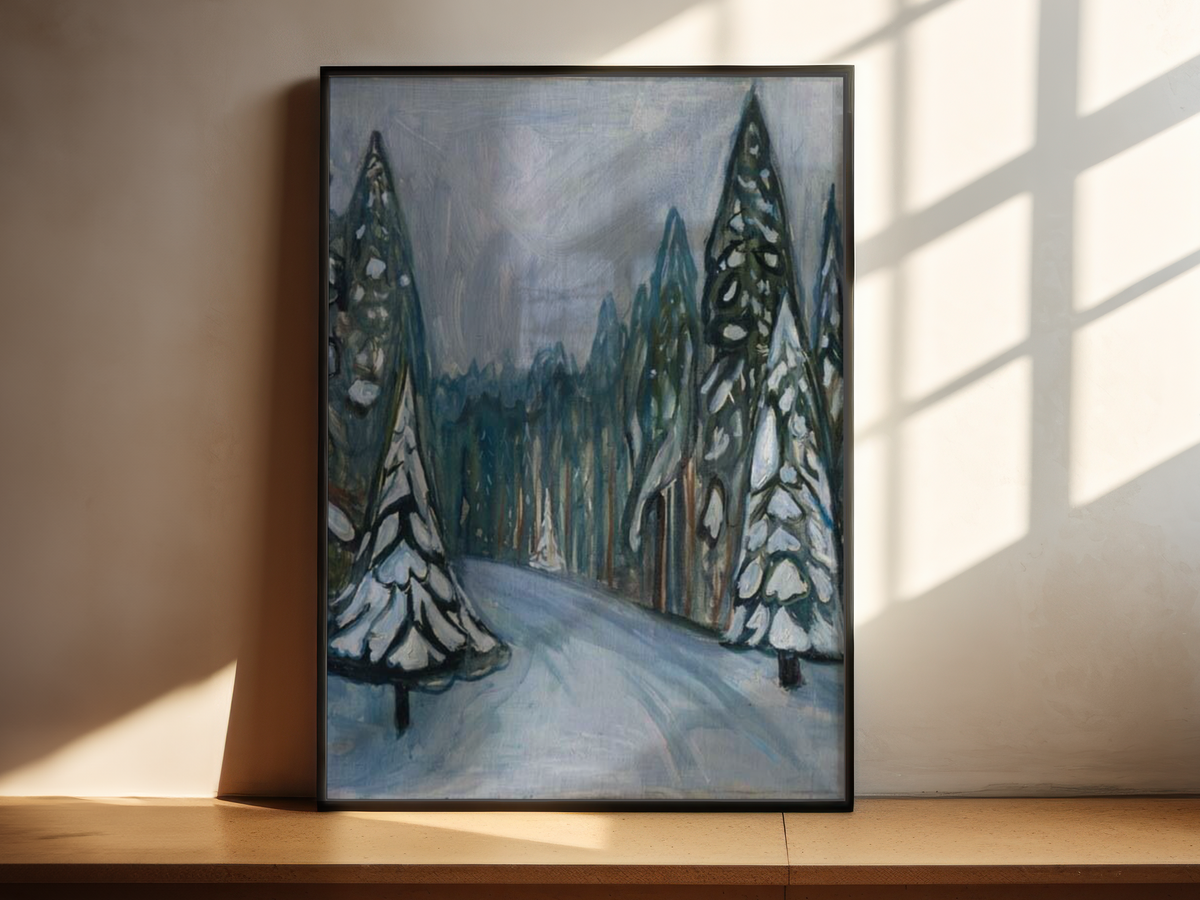 Edvard Munch - New Snow (Nysnø)