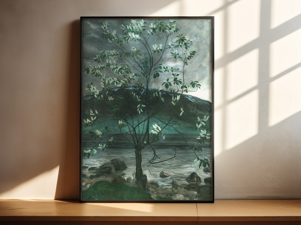 Nikolai Astrup - Kald vårnatt og hegg