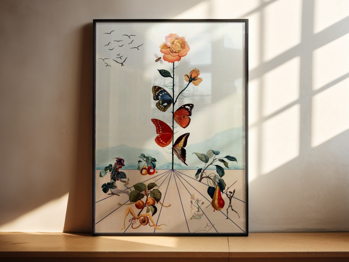 Salvador Dali - The Butterfly Rose