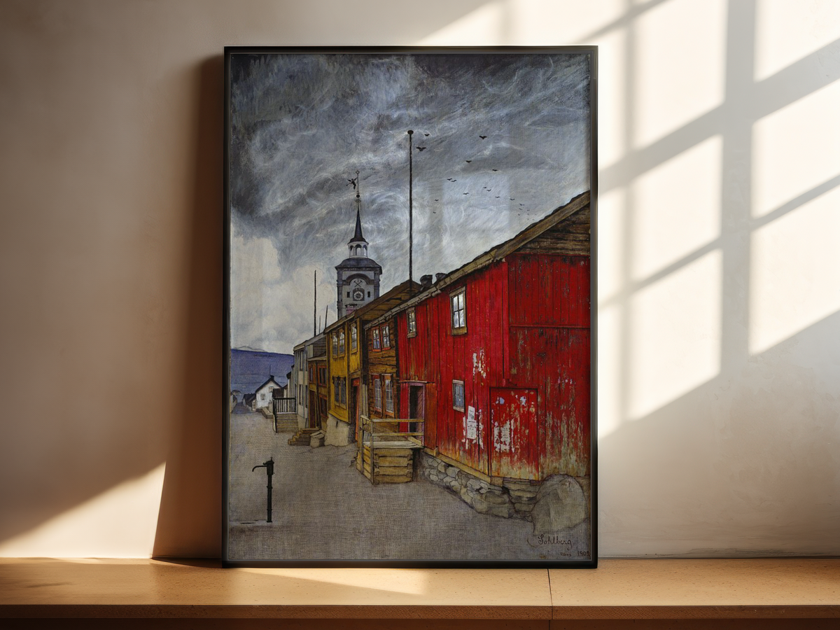 Harald Sohlberg - Gate i Røros (1902)