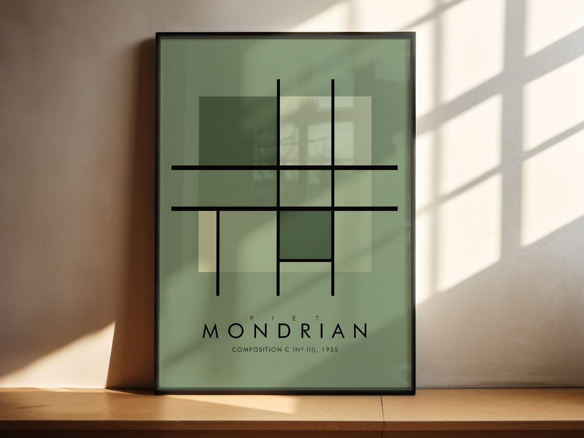 Chromatic Collective - Piet Mondrian Sage Green Edit 01